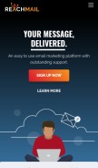 How reachmail.net looks like on a mobile device such as an iPhone.
