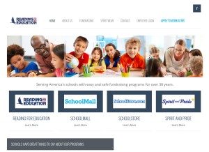 How readingforeducation.com looks like on a tablet such as an iPad.