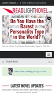 How readlightnovel.org looks like on a mobile device such as an iPhone.