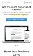 How readwise.io looks like on a mobile device such as an iPhone.