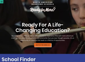 How readyformore.com looks like on a tablet such as an iPad.