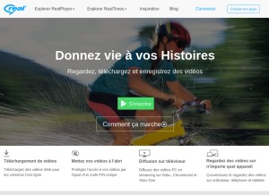 How real.com looks like on a tablet such as an iPad.