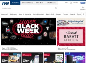 How real.de looks like on a tablet such as an iPad.