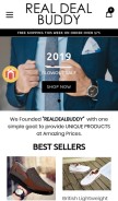 How realdealbuddy.com looks like on a mobile device such as an iPhone.