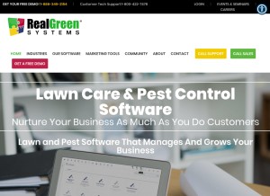 How realgreen.com looks like on a tablet such as an iPad.