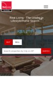 How realliving.com looks like on a mobile device such as an iPhone.