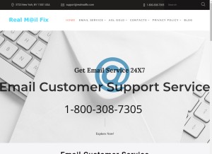 How realmailfix.com looks like on a tablet such as an iPad.