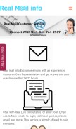 How realmailinfo.com looks like on a mobile device such as an iPhone.