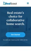 How realscout.com looks like on a mobile device such as an iPhone.