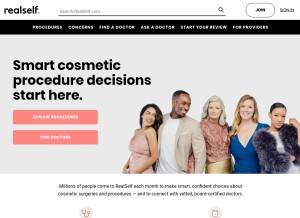 How realself.com looks like on a tablet such as an iPad.