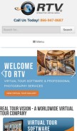 How realtourvision.com looks like on a mobile device such as an iPhone.