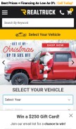 How realtruck.com looks like on a mobile device such as an iPhone.