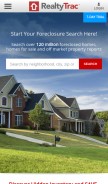 How realtytrac.com looks like on a mobile device such as an iPhone.