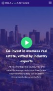 How realvantage.co looks like on a mobile device such as an iPhone.