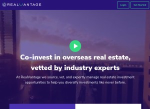 How realvantage.co looks like on a tablet such as an iPad.