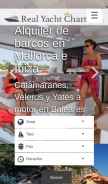 How realyachtcharter.com looks like on a mobile device such as an iPhone.