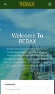 How rebax-realestate.com looks like on a mobile device such as an iPhone.