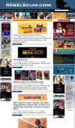 How rebelscum.com looks like on a mobile device such as an iPhone.