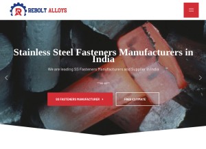 How reboltfasteners.com looks like on a tablet such as an iPad.