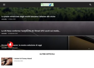 How reccom.org looks like on a tablet such as an iPad.