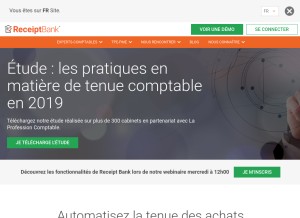 How receipt-bank.com looks like on a tablet such as an iPad.