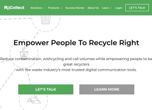 How recollect.net looks like on a tablet such as an iPad.