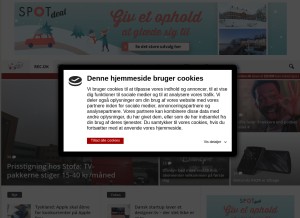 How recordere.dk looks like on a tablet such as an iPad.