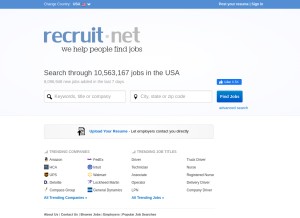 How recruit.net looks like on a tablet such as an iPad.