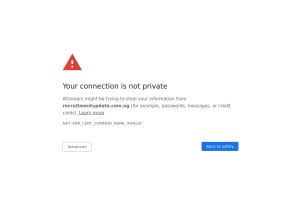 How recruitmentupdate.com.ng looks like on a tablet such as an iPad.