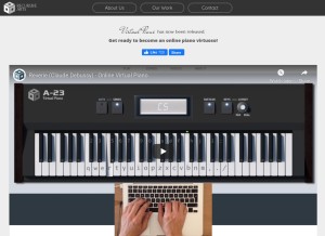 How recursivearts.com looks like on a tablet such as an iPad.