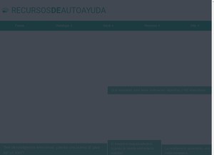 How recursosdeautoayuda.com looks like on a tablet such as an iPad.