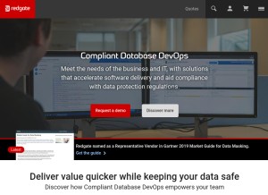 How red-gate.com looks like on a tablet such as an iPad.