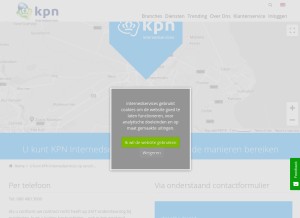 How redbee.nl looks like on a tablet such as an iPad.