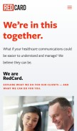 How redcard.com looks like on a mobile device such as an iPhone.