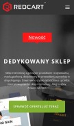 How redcart.pl looks like on a mobile device such as an iPhone.