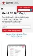 How redcrossblood.org looks like on a mobile device such as an iPhone.