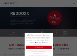 How reddoxx.com looks like on a tablet such as an iPad.
