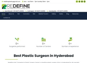 How redefineu.in looks like on a tablet such as an iPad.