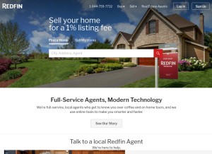 How redfin.ca looks like on a tablet such as an iPad.