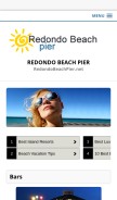 How redondobeachpier.net looks like on a mobile device such as an iPhone.