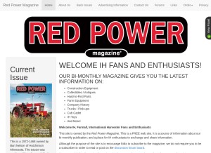 How redpowermagazine.com looks like on a tablet such as an iPad.