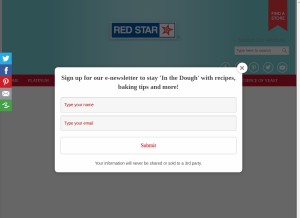 How redstaryeast.com looks like on a tablet such as an iPad.