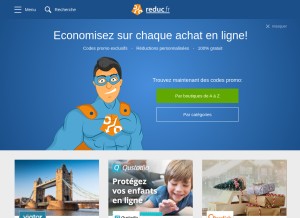 How reduc.fr looks like on a tablet such as an iPad.