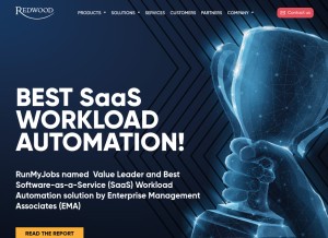 How redwood.com looks like on a tablet such as an iPad.