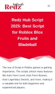 How redzhubscripts.org looks like on a mobile device such as an iPhone.