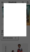 How reebok.at looks like on a mobile device such as an iPhone.