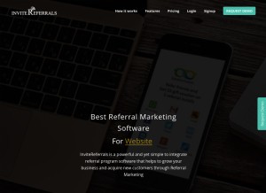 How ref-r.com looks like on a tablet such as an iPad.