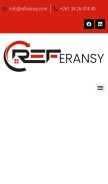 How referansy.com looks like on a mobile device such as an iPhone.