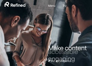 How refinedwiki.com looks like on a tablet such as an iPad.