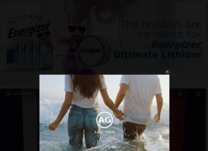How refinery29.com looks like on a tablet such as an iPad.